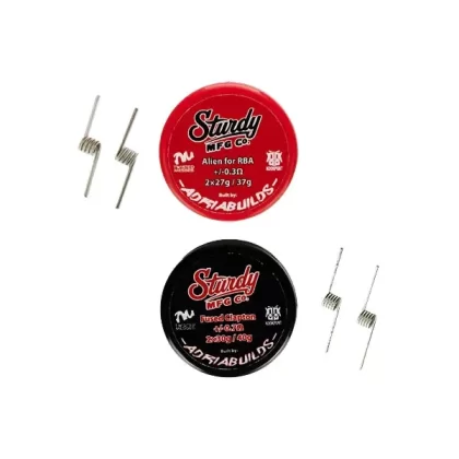 Sturdy Mfg Co. x Adria Builds - Prebuilt Clapton Coils - 0.3 ohm Fused Alien