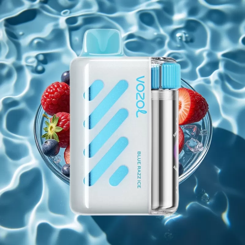 VOZOL VISTA 40000 Puffs Rechargeable Disposable Vape with 1000mAh Battery & Blue Razz Ice Flavor - Bangvapeaustralia
