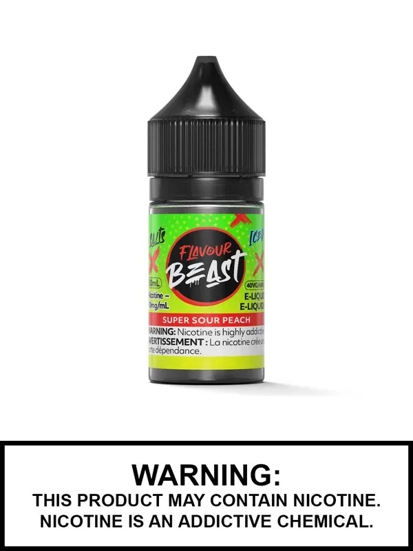 Super Sour Peach Iced by Flavour Beast Salts