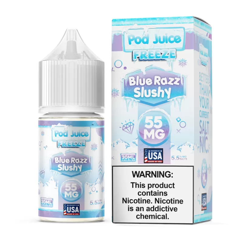 Pod Juice FREEZE - Blue Razz Slushy - 30ML E-Liquid - 20MG