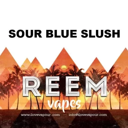 Sour Blue Slush Premium E juice By Reem Vapes - 6mg
