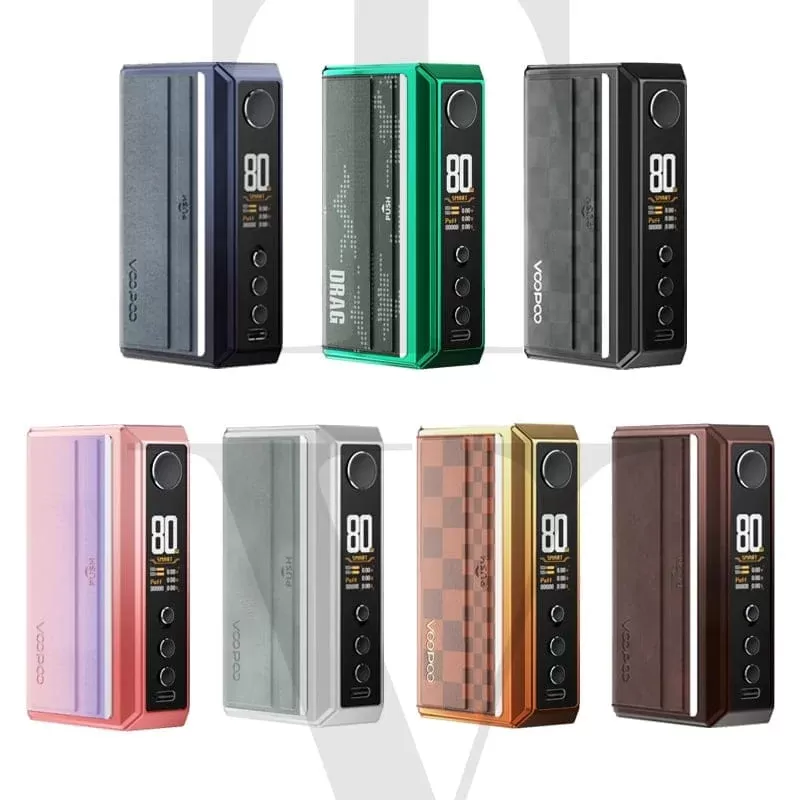 VOOPOO DRAG 5 VAPE MOD - Select Your Colour#BLACK>GREEN>SILVER>GRADIENT BLUE>GRADIENT BROWN>SAKURA PINK>SUNSET ORANGE