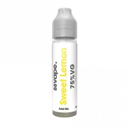 88vape Sweet Lemon (Lemon Sherbet) E Liquid – Add Nic Series (50ml Shortfill)