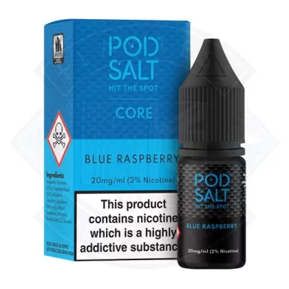 Pod Salt Blue Raspberry 10ml E-Liquid - Size#5mg>11mg>20mg