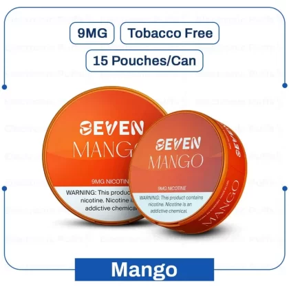 Buy Seven Mango Nicotine Pouches 9MG Online | Electronicpuffs