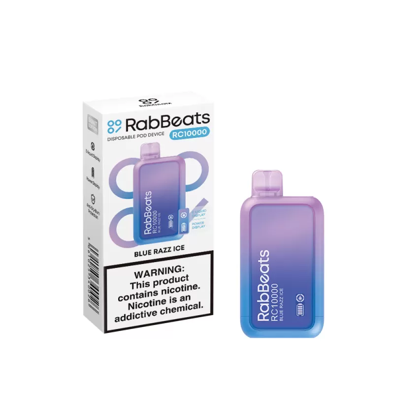 RabBeats RC10000 Rechargeable Disposable Vape - 10000 Puffs - Blueberry Mint - Image 3