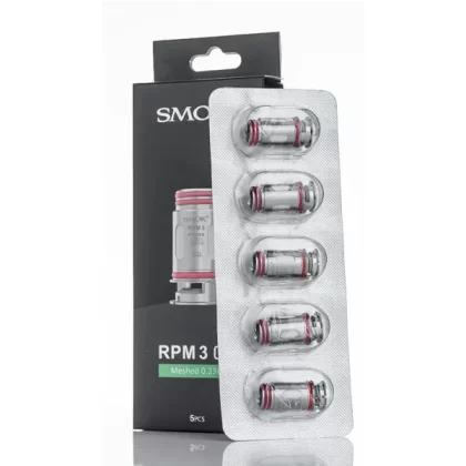 SMOK RPM 3 Replacement Coils - Pack of 5 -0.15 Ohm Mesh