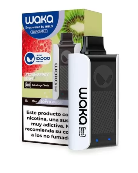 Waka SoPro PA10000 Rechargeable Disposable Vapes (10,000 Puffs) - 50 mg / Strawberry Kiwi - Image 2