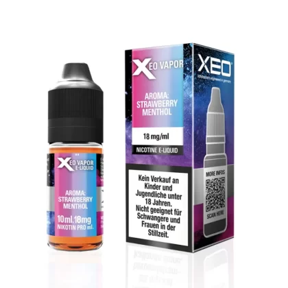 XEO Xtreme Vapor Strawberry Mentol 10ml – e-juice med nikotin - Yes / XEO / 18mg / 10ml / 50/50