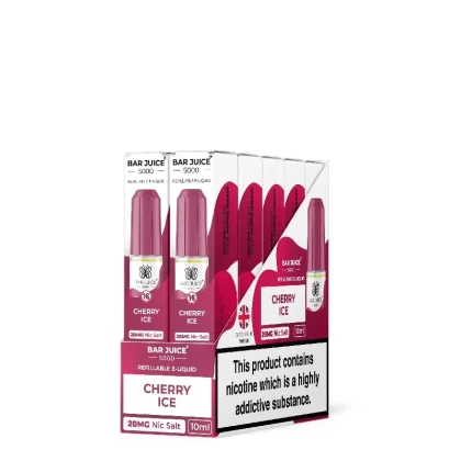 Bar Juice 5000 Cherry Ice Nic Salt E-Liquid 5mg, 10mg & 20mg