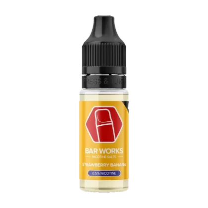 Strawberry Banana Nic Salt by Bar Works - 10ml - 5mg - Vape Product (76BB5C)