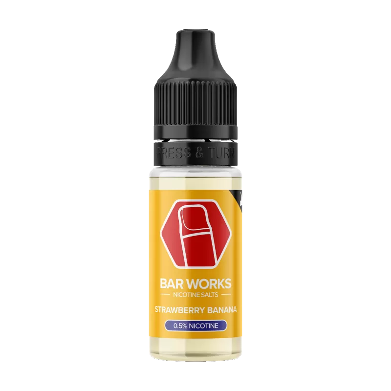 Strawberry Banana Nic Salt by Bar Works - 10ml - 5mg - Vape Product (76BB5C)