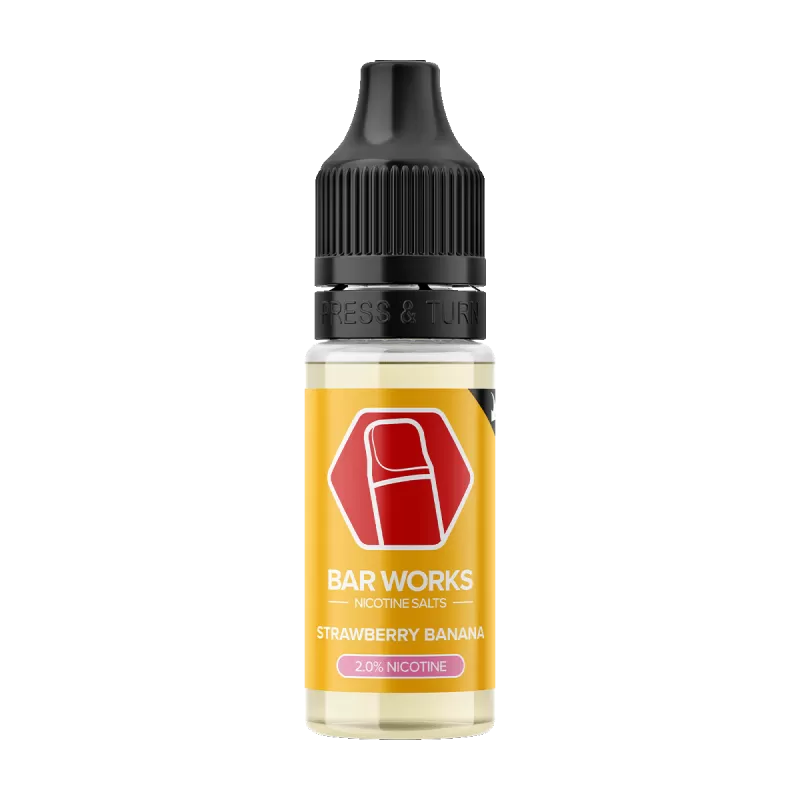 Strawberry Banana Nic Salt by Bar Works - 10ml - 5mg - Vape Product (76BB5C) - Image 3