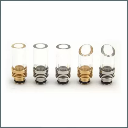Push-In Glass Drip Tip for Atomisers With Replaceable Drip Tips - Vapourdays Co