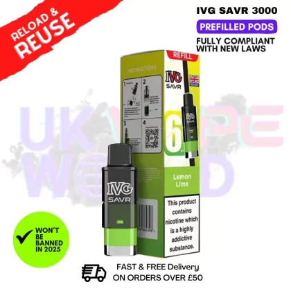 Lemon Lime IVG 3K Replacement Pod