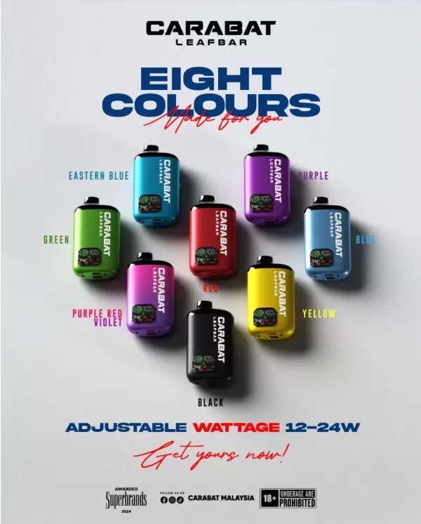 CARABAT LEAFBAR 15000 Puffs Prefilled Cartridge - Vapeandgo Com My - Image 3