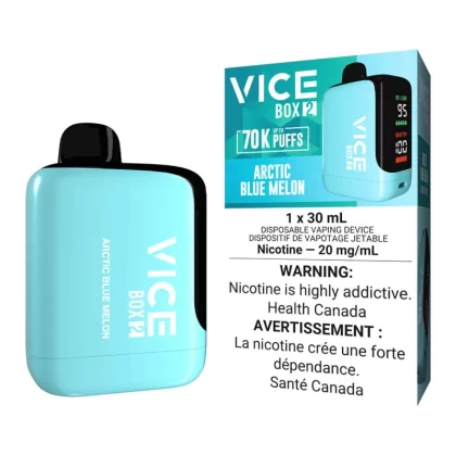 Vice Box 2 Disposable Vape Device - Arctic Blue Melon - 20mg/ml
