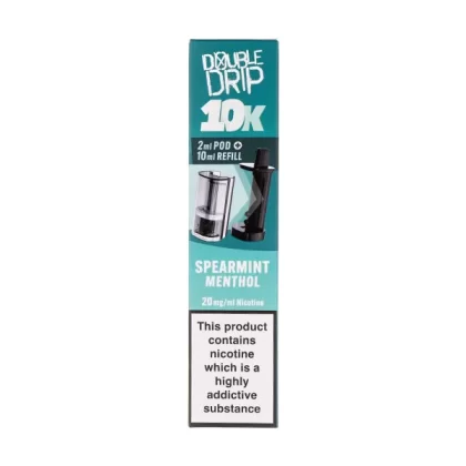 Spearmint Menthol 10k Prefilled Pod + Refill by Double Drip