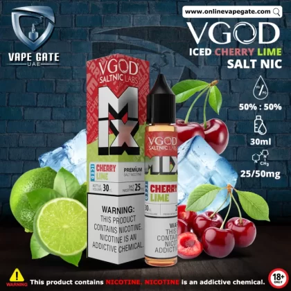VGOD Iced Cherry Lime Salt Nic - 30ml - 25 mg