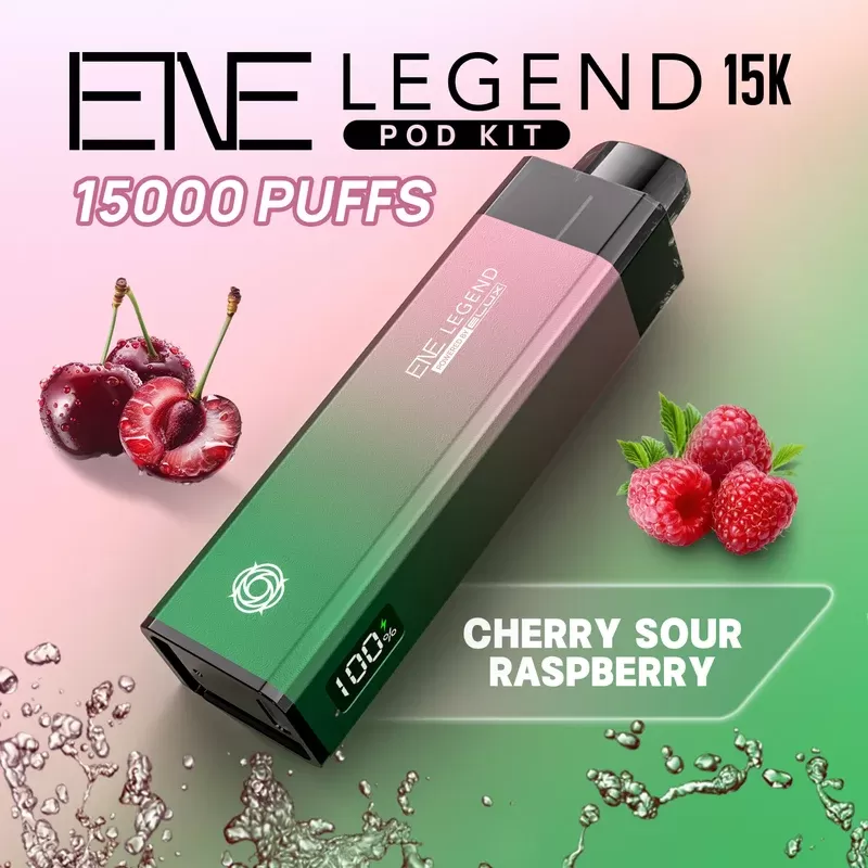 Cherry Sour Raspberry Elux Legend 15K Puff Prefilled Pod Kit – £6.89