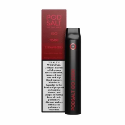 Pod Salt Go Disposable Vape 2500 puffs Strawberry 20mg