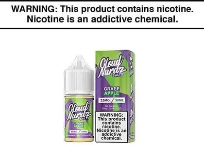 GRAPE APPLE BY CLOUD NURDZ SALT 30ML - Vapejuice