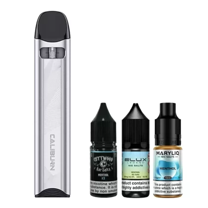 Uwell Caliburn A3S Menthol Bundle - Colour#Moonlight Silver