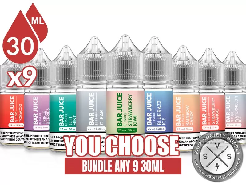 Bar Juice Salts Bundle 9x30ml (270ml)