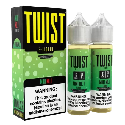 TWIST E-Liquid - Mint No.1 - 120ML E-Liquid (Twin 60ML Pack)
