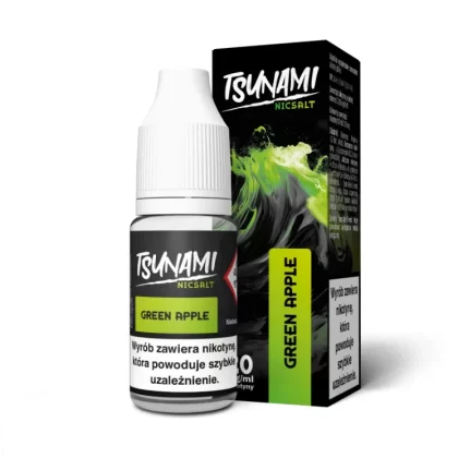 Liquid Tsunami Salt 10ml 10mg Green Apple