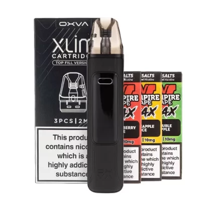 OXVA Xlim Pro 3 Pod Kit Bundle - Ceramic Black / 0.4ohm
