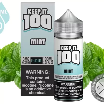 Mint by Keep It 100 Vape Juice 100ml