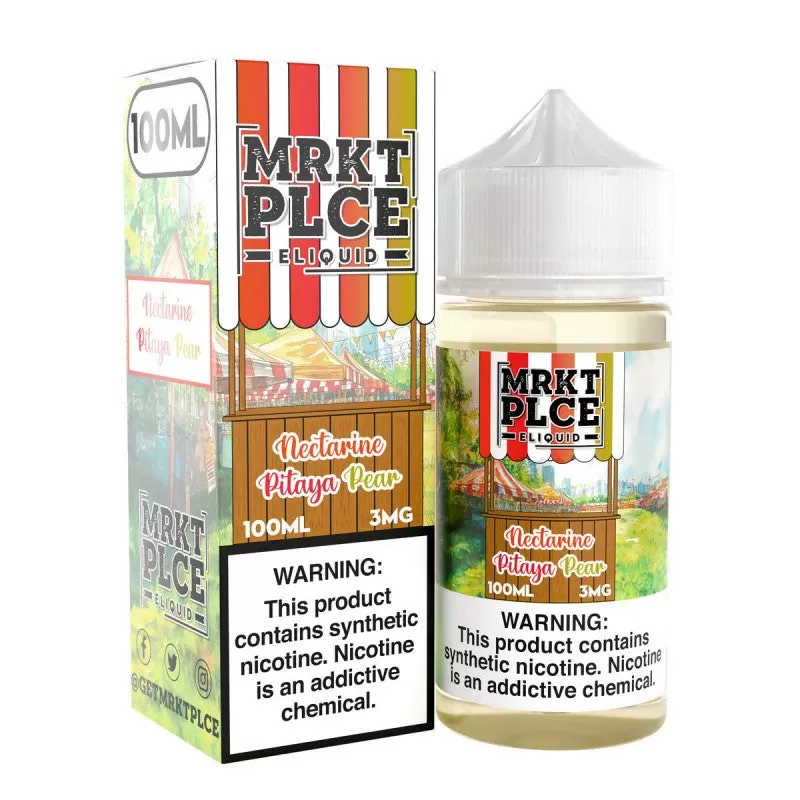 MRKT PLCE E-Liquid 100ml - Thai Apple Melon Razz / 3mg - Vapeciga - Image 2