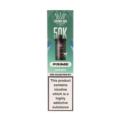 Gum Mint 50K Hypermax Prime Prefilled Pod + Refill by Al Fakher