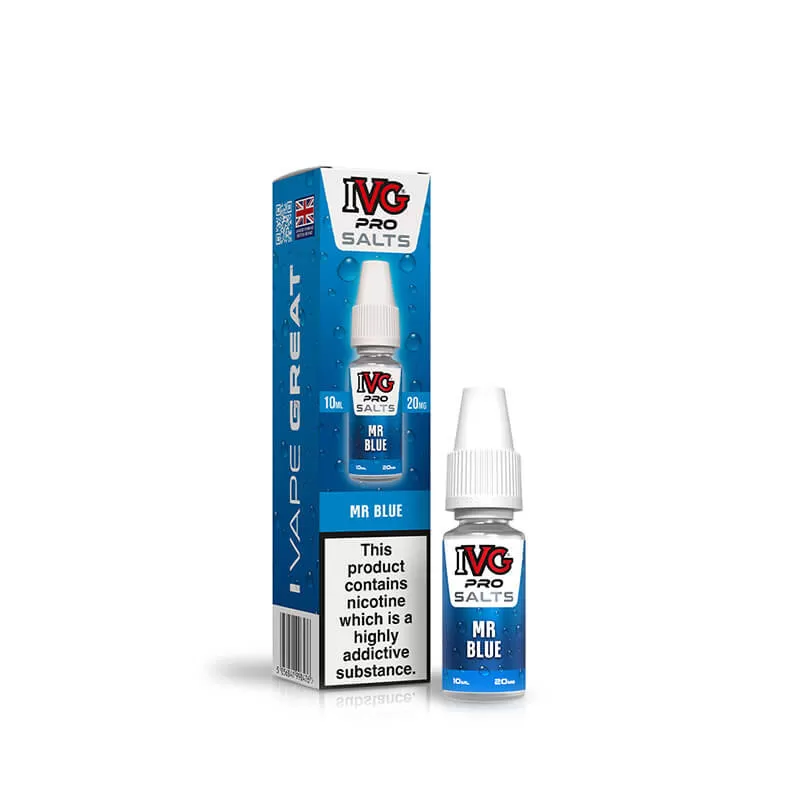 IVG Pro Salts Mr Blue 10ml E-Liquid - Image 2