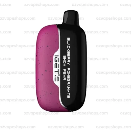 IGET Moon K5000 Puffs -Blackberry Pomegranate Snow Pear - Ozvapeone (4ABAED)
