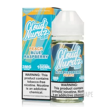 ICED Peach Blue Raspberry – Cloud Nurdz – 100mL
