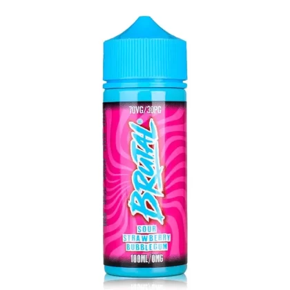Sour Strawberry Bubblegum By Brutal 100ml Shortfill