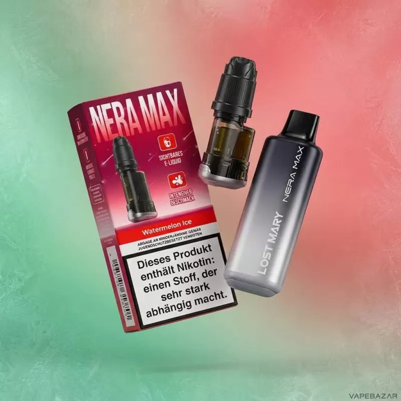 Lost Mary Nera Max – Watermelon Ice + Leerpod - 20mg/ml - Image 2