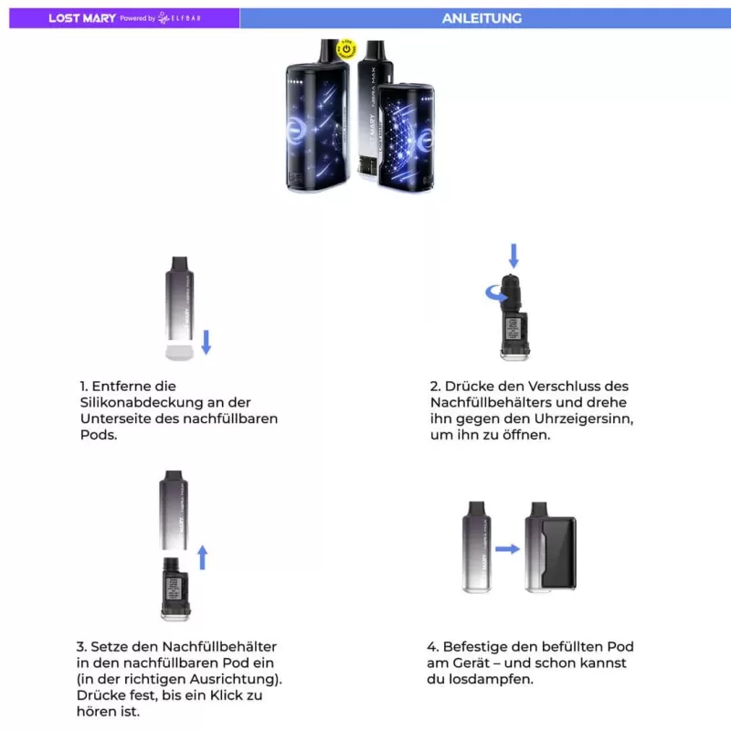 Lost Mary Nera Max – Watermelon Ice + Leerpod - 20mg/ml - Image 3