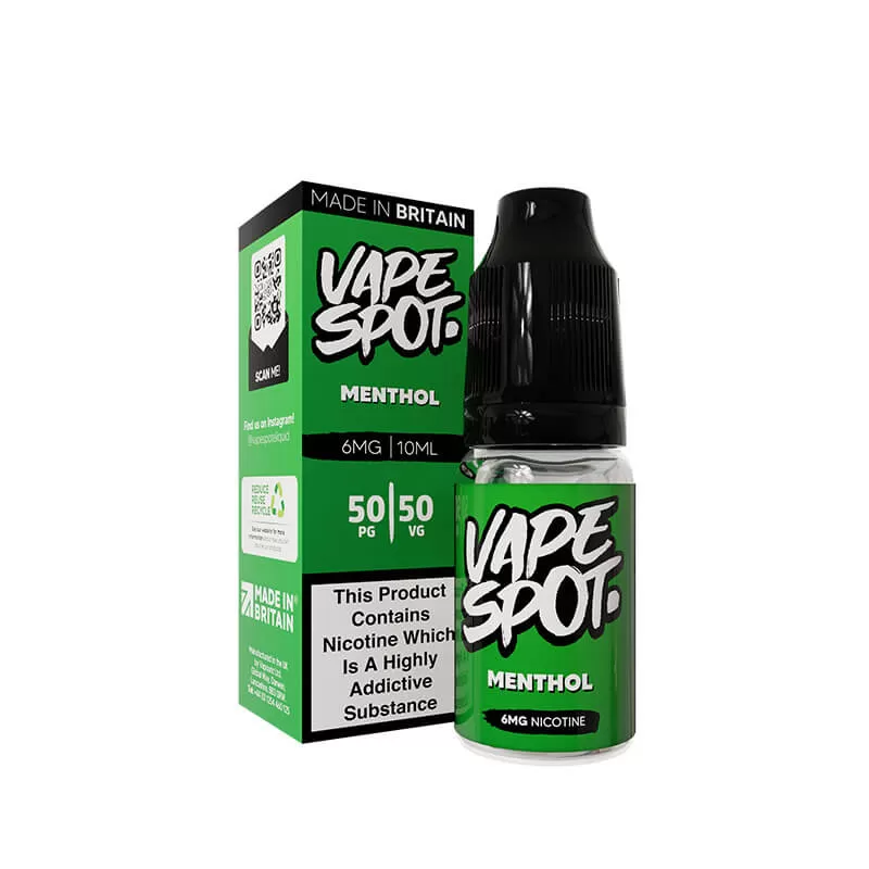 Vape Spot Menthol E-Liquid 10ml - Vapestore Co