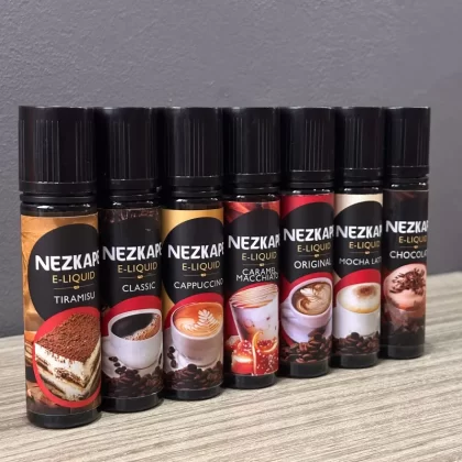 Nezkape 65ml 60/40 Pod Friendly w/ real coffee beans - Mocha Latte / 6mg