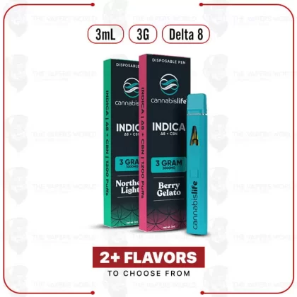 Cannabis Life Delta 8 THC Disposable Vape – (3ML) 3G - Thevapersworld