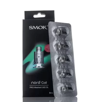SMOK Nord Pro Coils - 5 Pack; 0.6 Ohm Mesh DL, 0.9 Ohm Mesh MTL