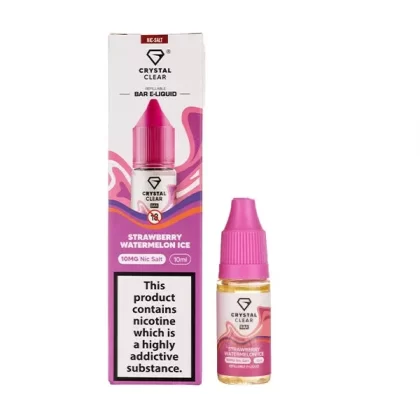 Strawberry Watermelon Ice Nic Salt E-Liquid by Crystal Clear - Vape Product, Vape Product