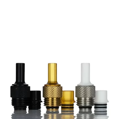 VaporDNA Knurled Integrated Fast Nut 510 Adapter and Drip Tip Set - Vapejuice