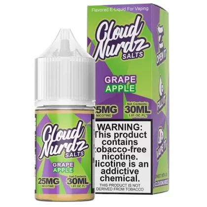 Grape Apple 30ml Synthetic Nic Salt Vape Juice – Cloud Nurdz - Eightvape
