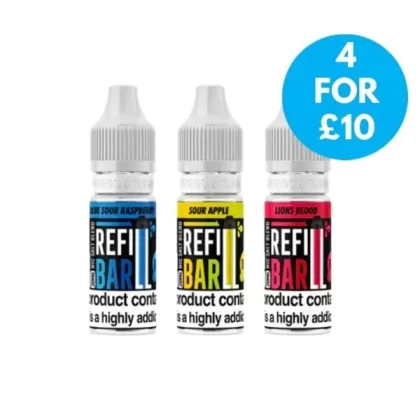 10mg Refill Bar Salts 10ml Nic Salts - Vape Co