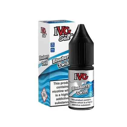 IVG Salt Blueberry Twist E Liquid 10ml - Nicotine Strength#20mg