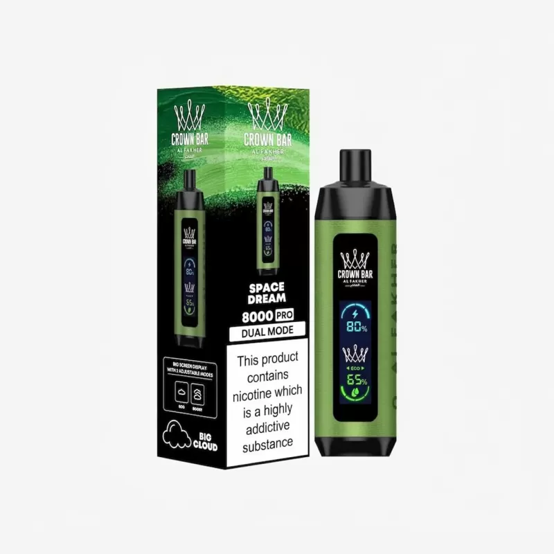 AlFakher Crystal 8000 Puffs Mint 18mL Tank Disposable - Image 2